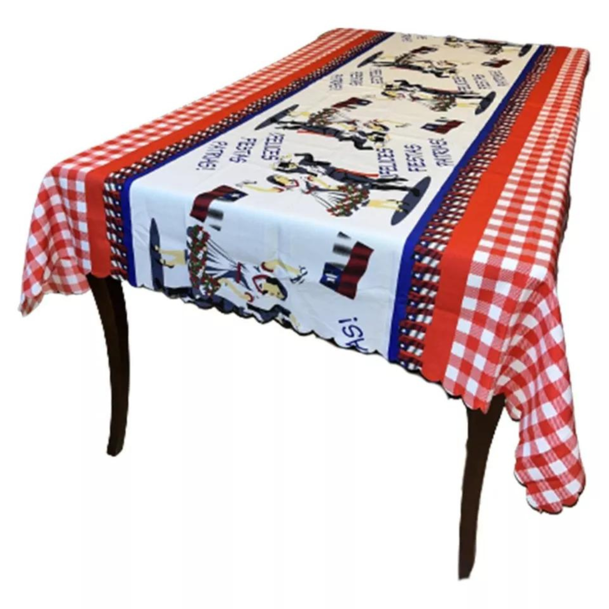Mantel Chile Fiestas Patrias Resistente a las Manchas